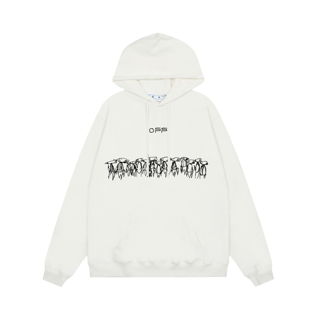 Off-White Cotton Hoodie - DopestKickz