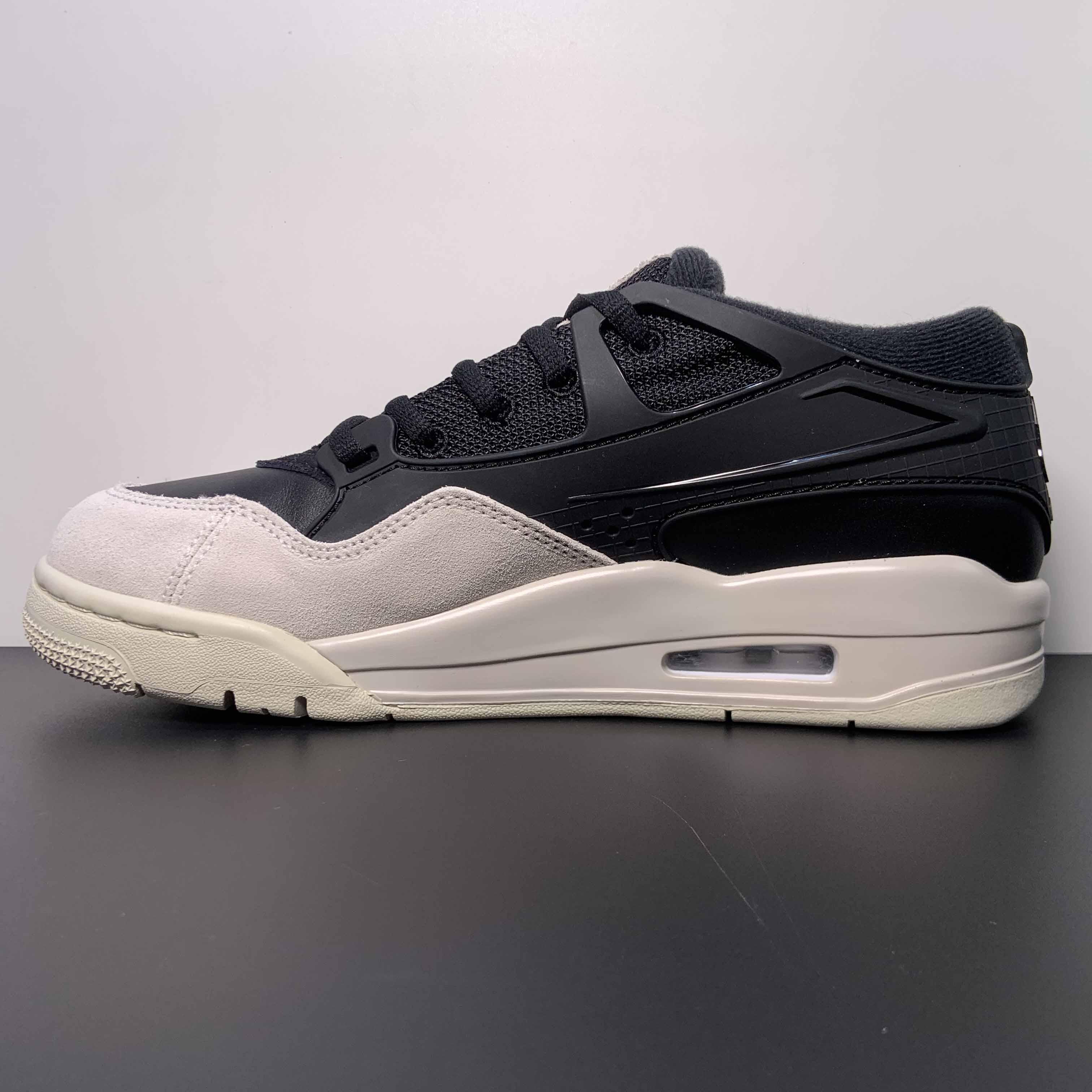 Jordan 4 Black/Light Bone-Dark Grey Sneakers     FQ7939-001 - DopestKickz