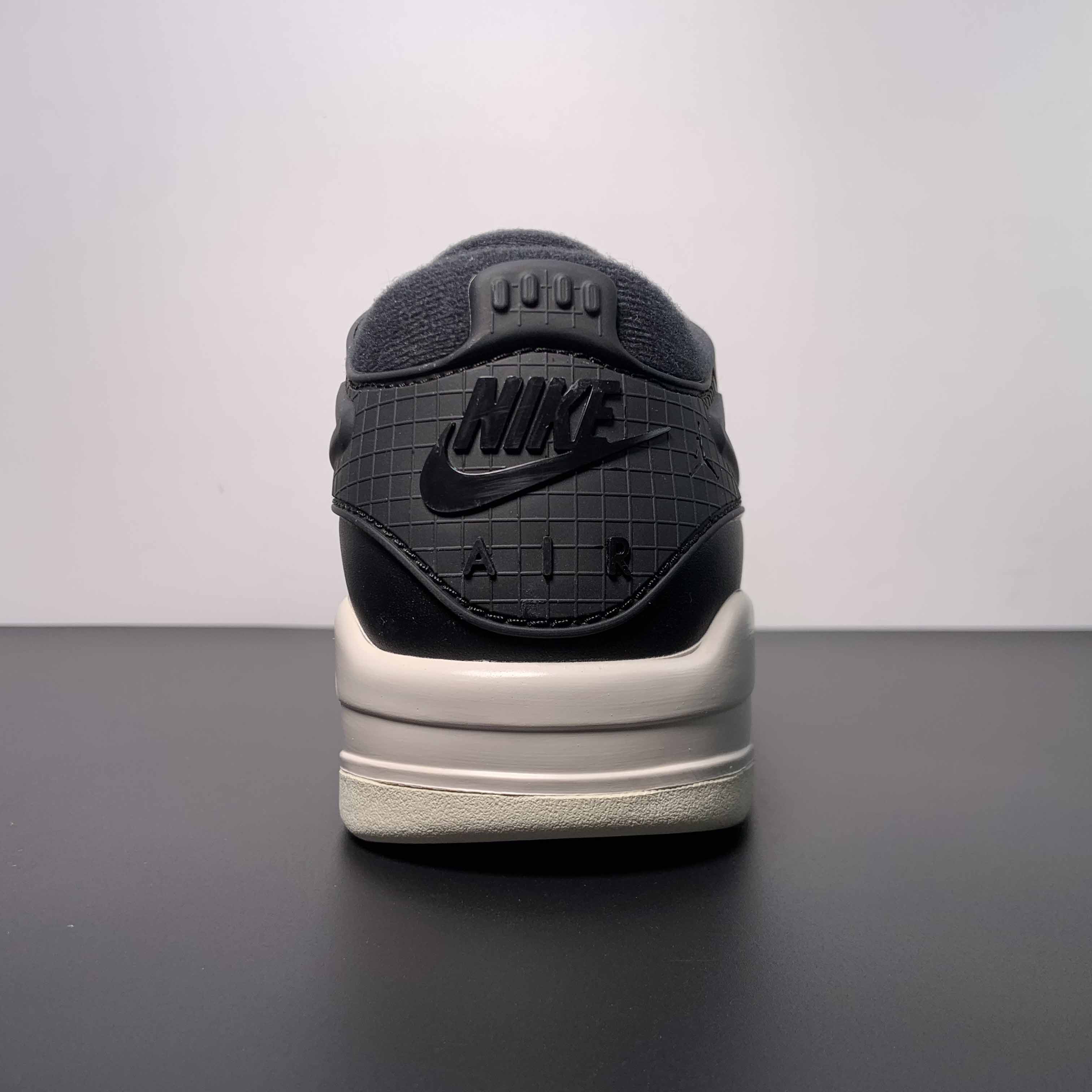 Jordan 4 Black/Light Bone-Dark Grey Sneakers     FQ7939-001 - DopestKickz