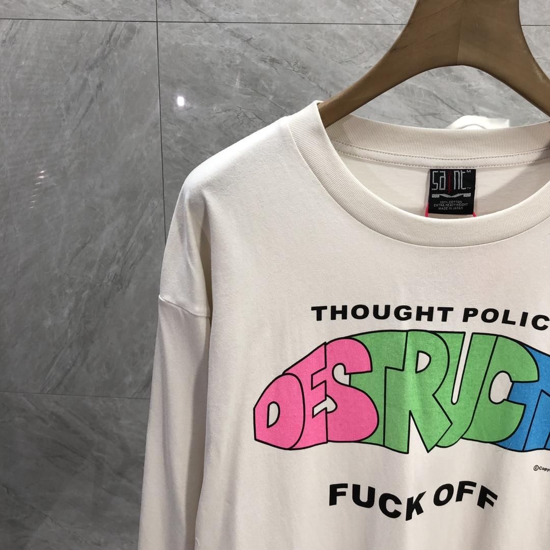 Saint Michael Distruction Long sleeve T-shirt  - DopestKickz