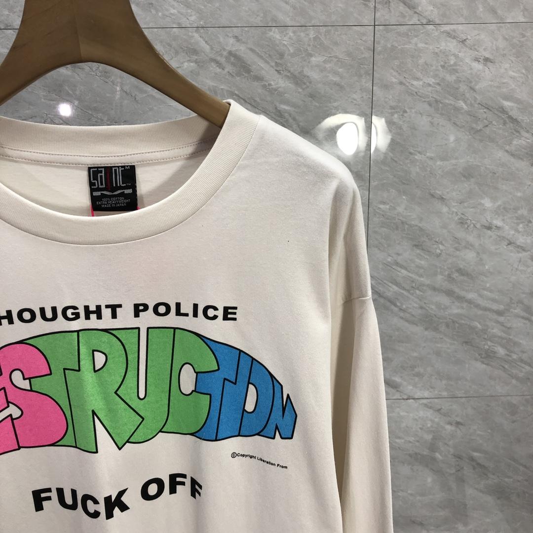 Saint Michael Distruction Long sleeve T-shirt  - DopestKickz