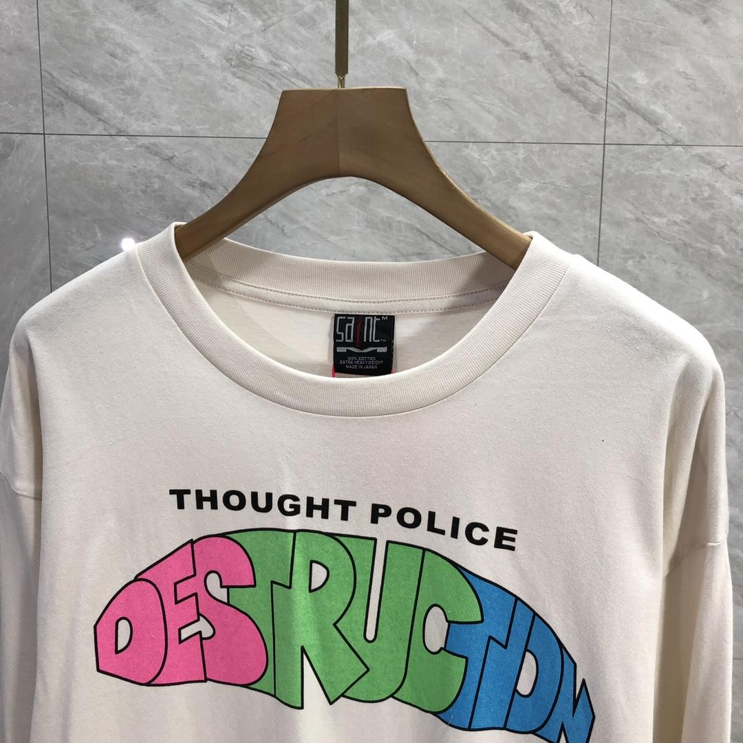 Saint Michael Distruction Long sleeve T-shirt  - DopestKickz