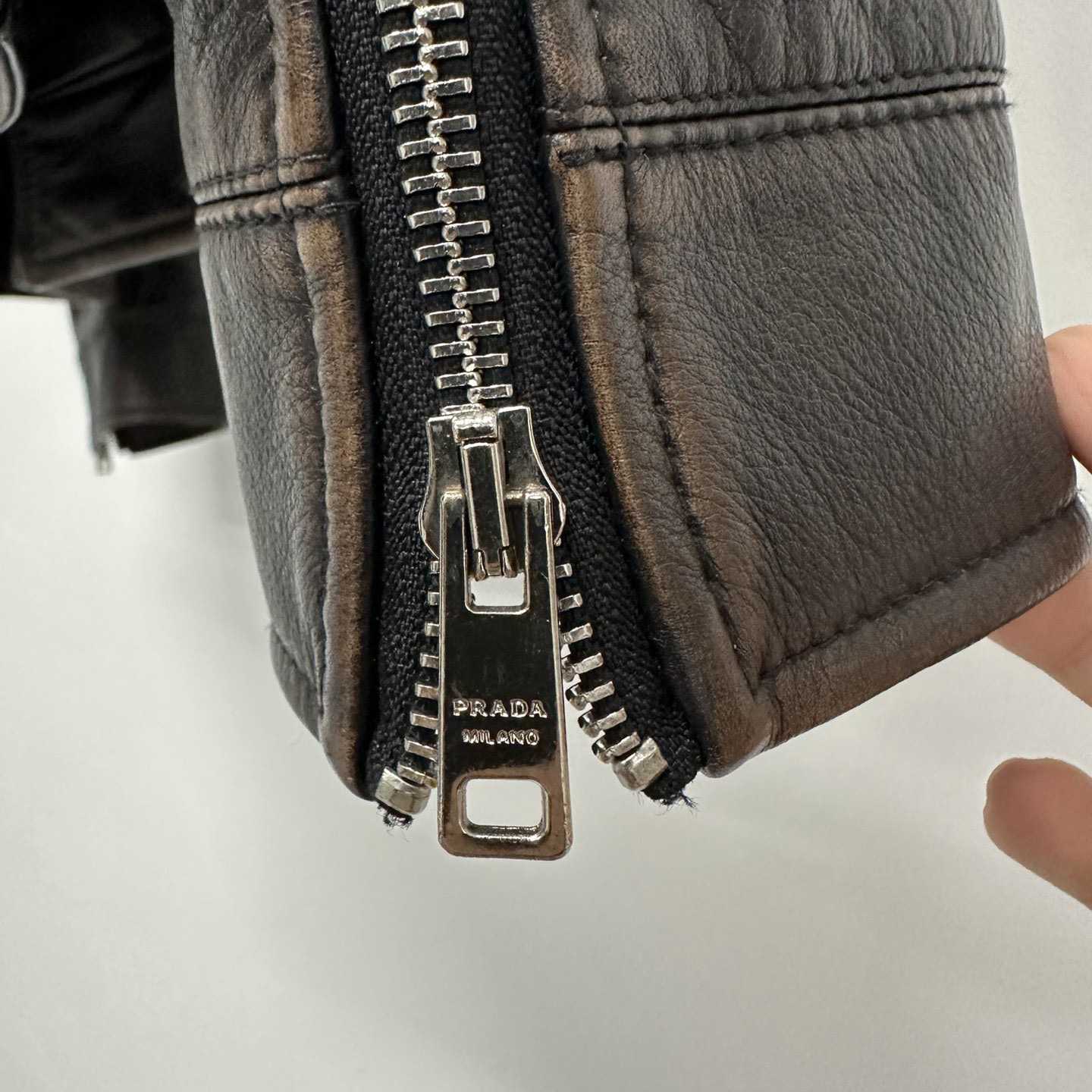 Prada Leather Jacket - DopestKickz