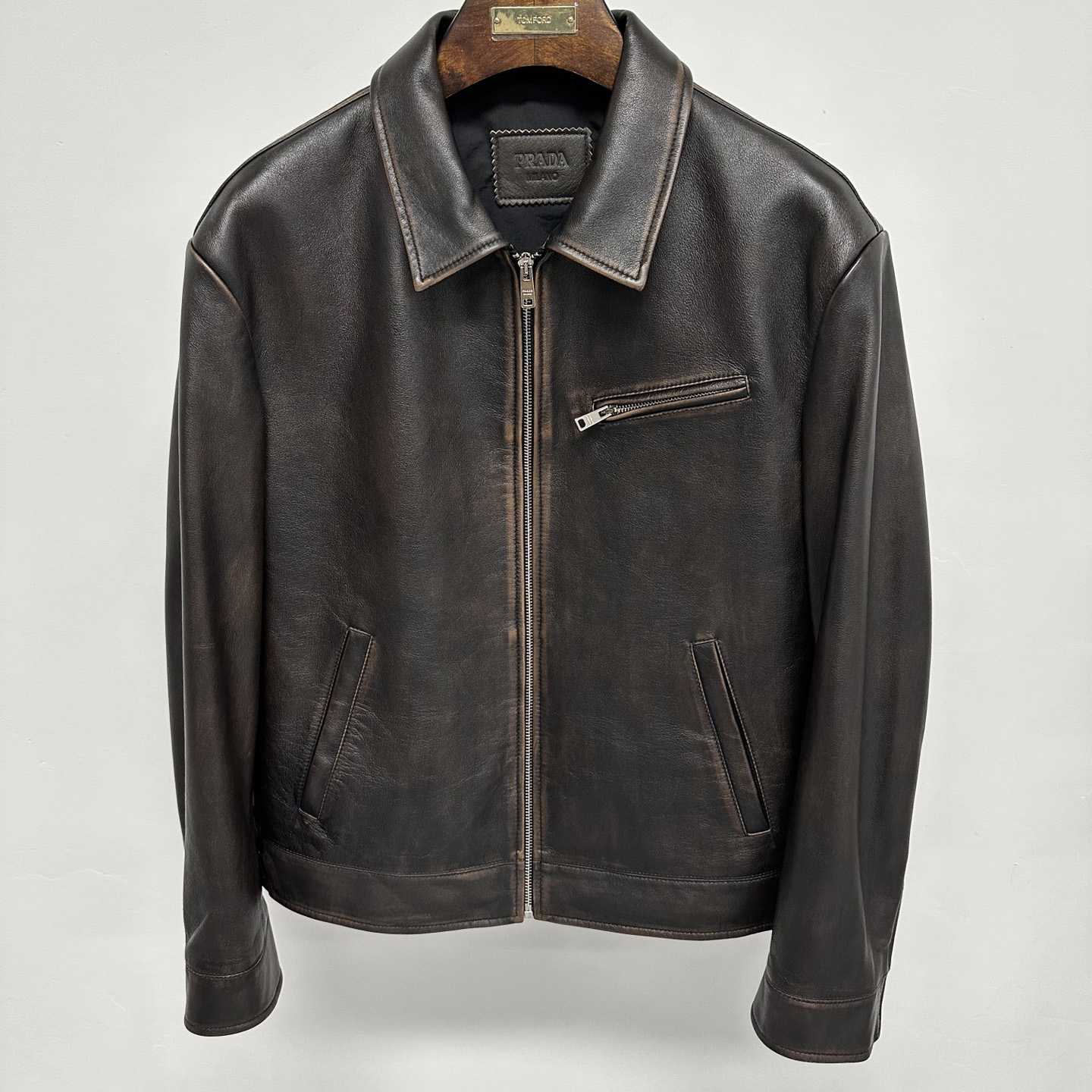 Prada Leather Jacket - DopestKickz