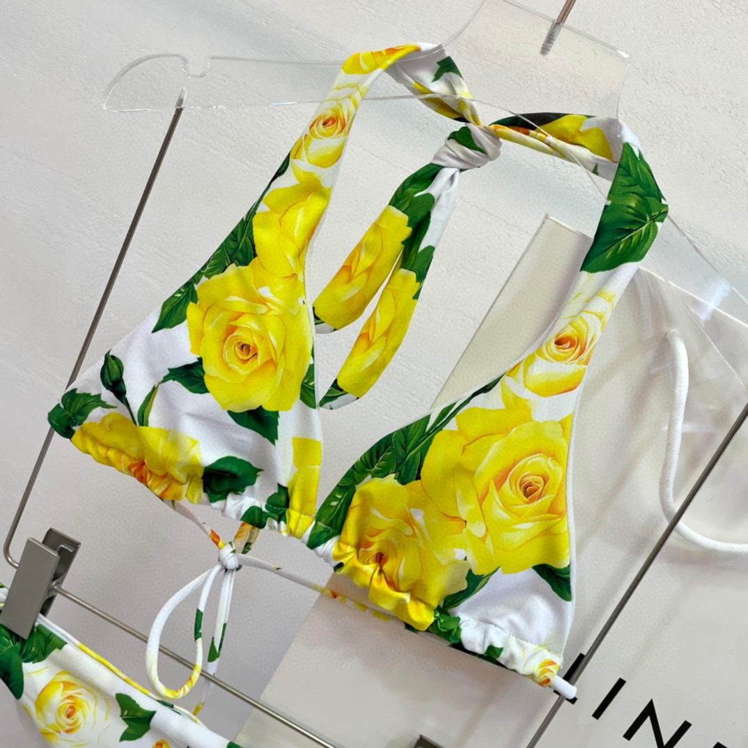 Dolce & Gabbana Women's Yellow One-Piece - DopestKickz