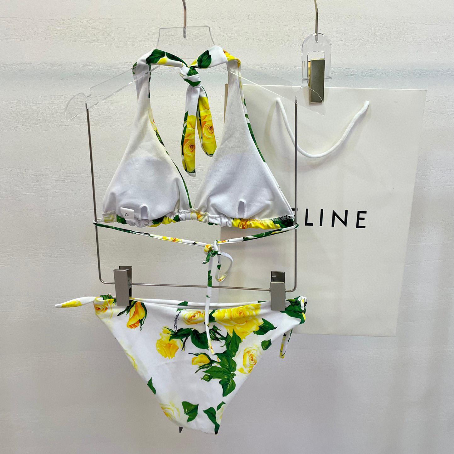 Dolce & Gabbana Women's Yellow One-Piece - DopestKickz