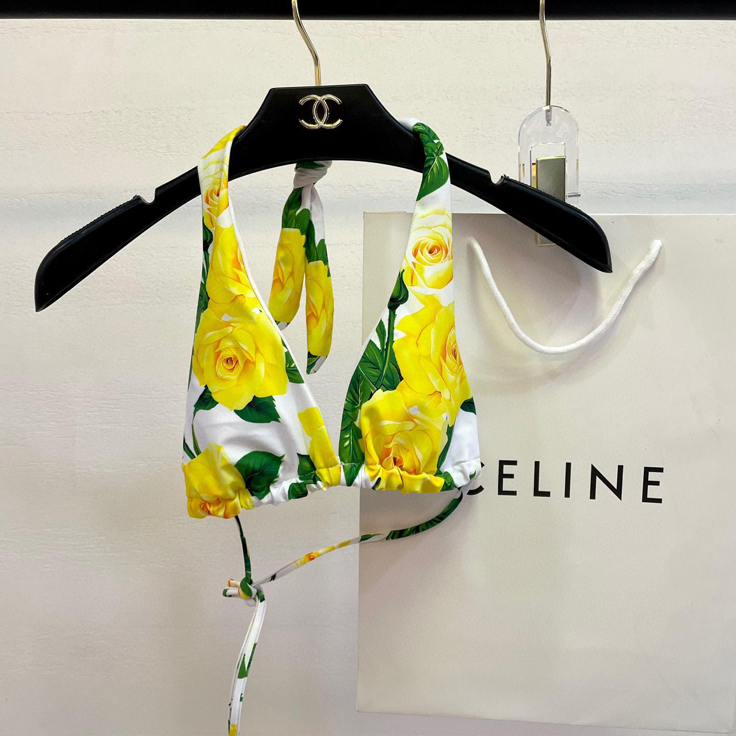 Dolce & Gabbana Women's Yellow One-Piece - DopestKickz