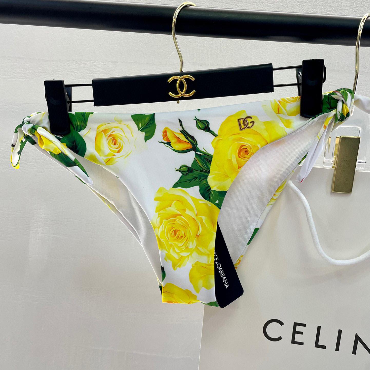 Dolce & Gabbana Women's Yellow One-Piece - DopestKickz