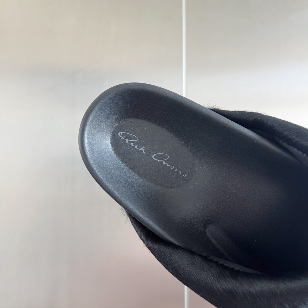 Rick Owens Slide In Black - DopestKickz