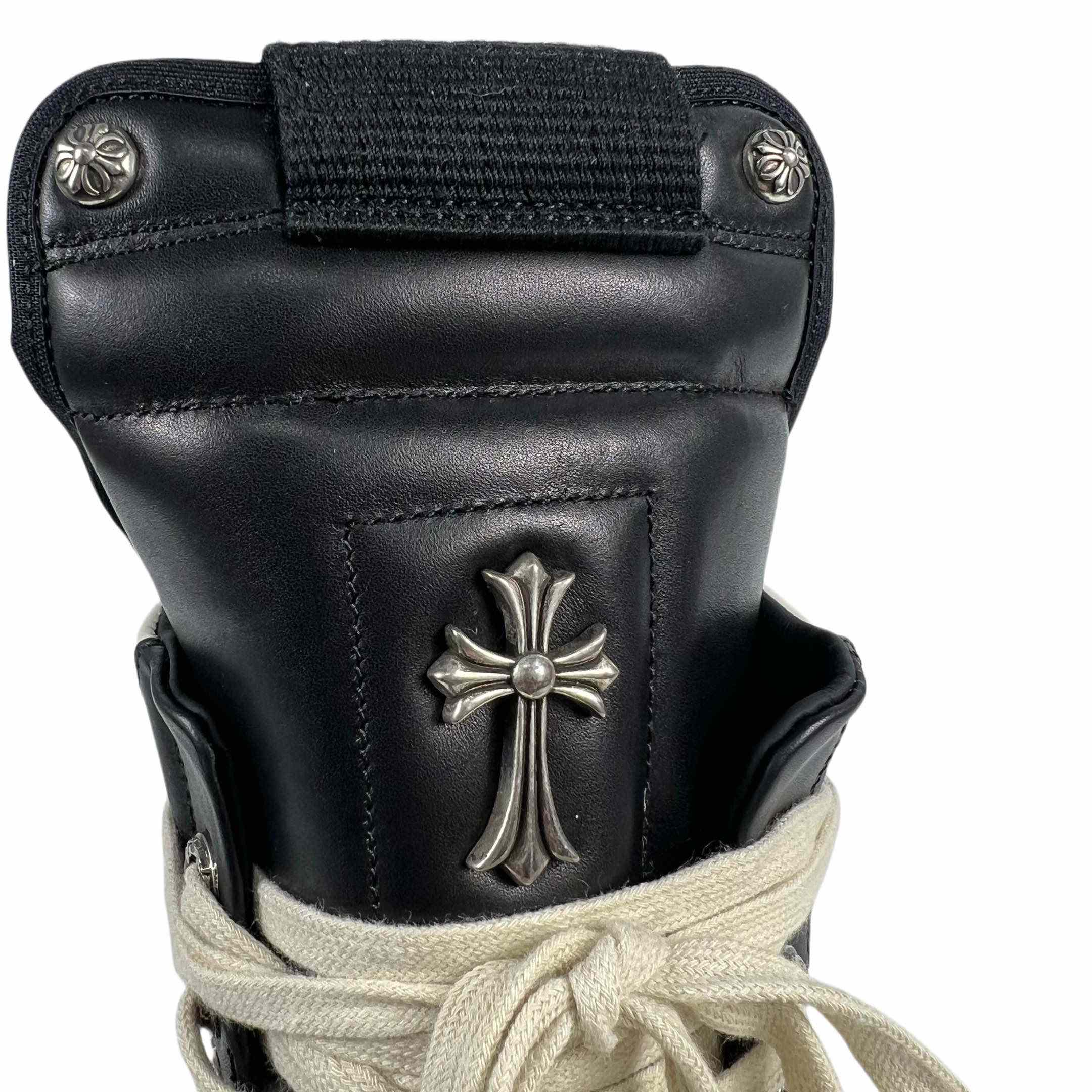 Chrome Hearts x Rick Owens Geobasket High 'Black' - DopestKickz