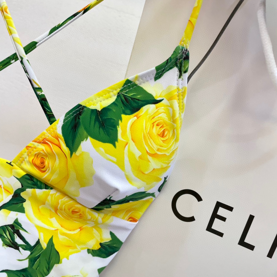 Dolce & Gabbana Women's Yellow One-Piece - DopestKickz