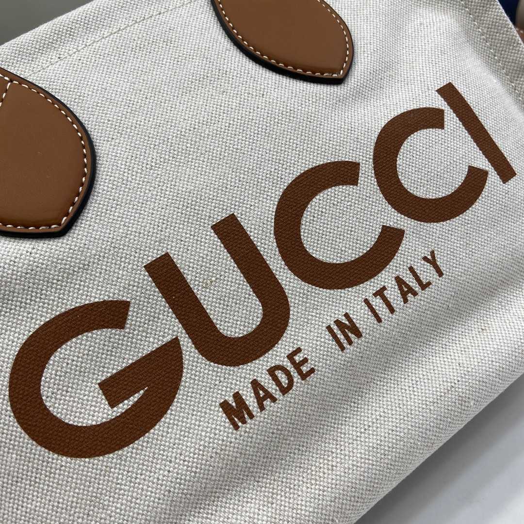 Gucci Mini Tote Bag With Gucci Print - DopestKickz