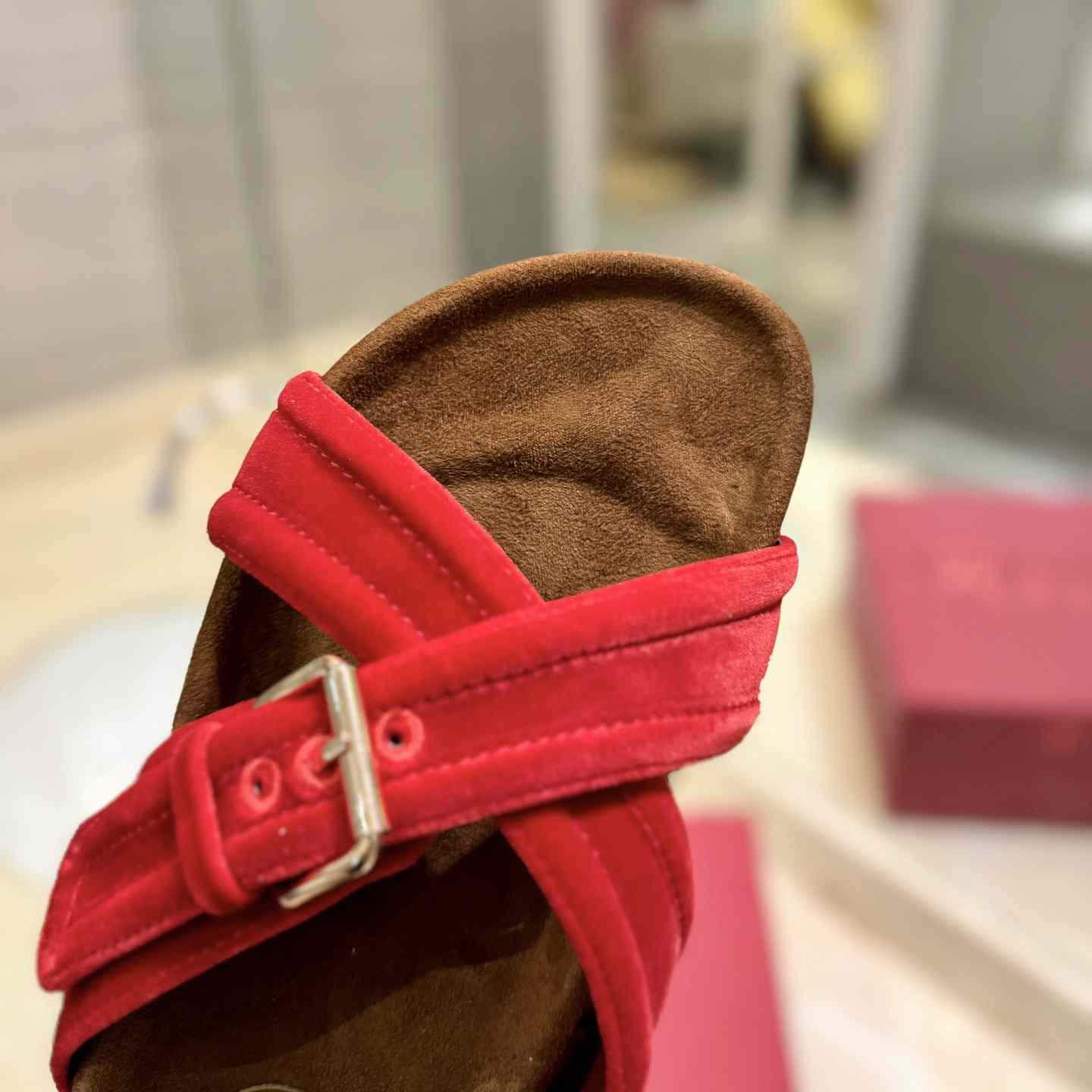 Valenti Fussfriend Velvet Slide Sandal  - DopestKickz