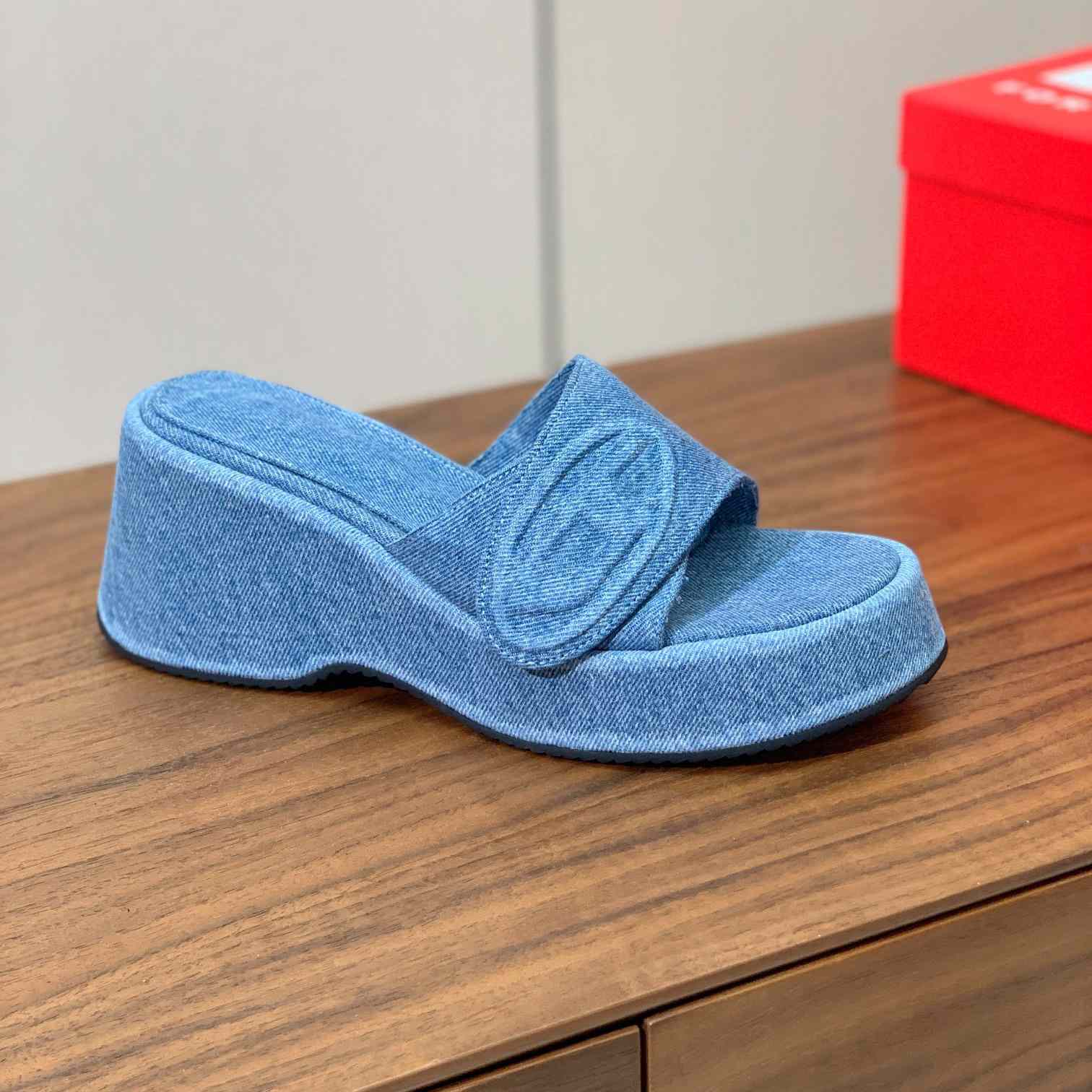 Diesel Sa-Oval D Pf W Denim Sandals - DopestKickz