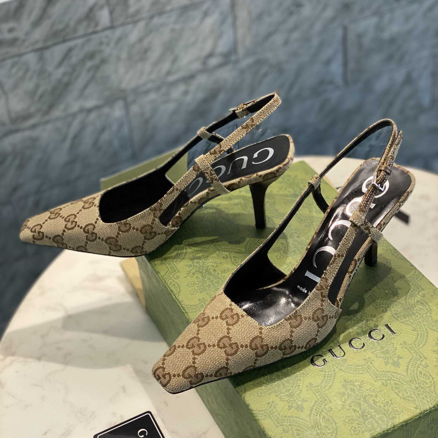 Gucci Women's GG Slingback Pump  - DopestKickz
