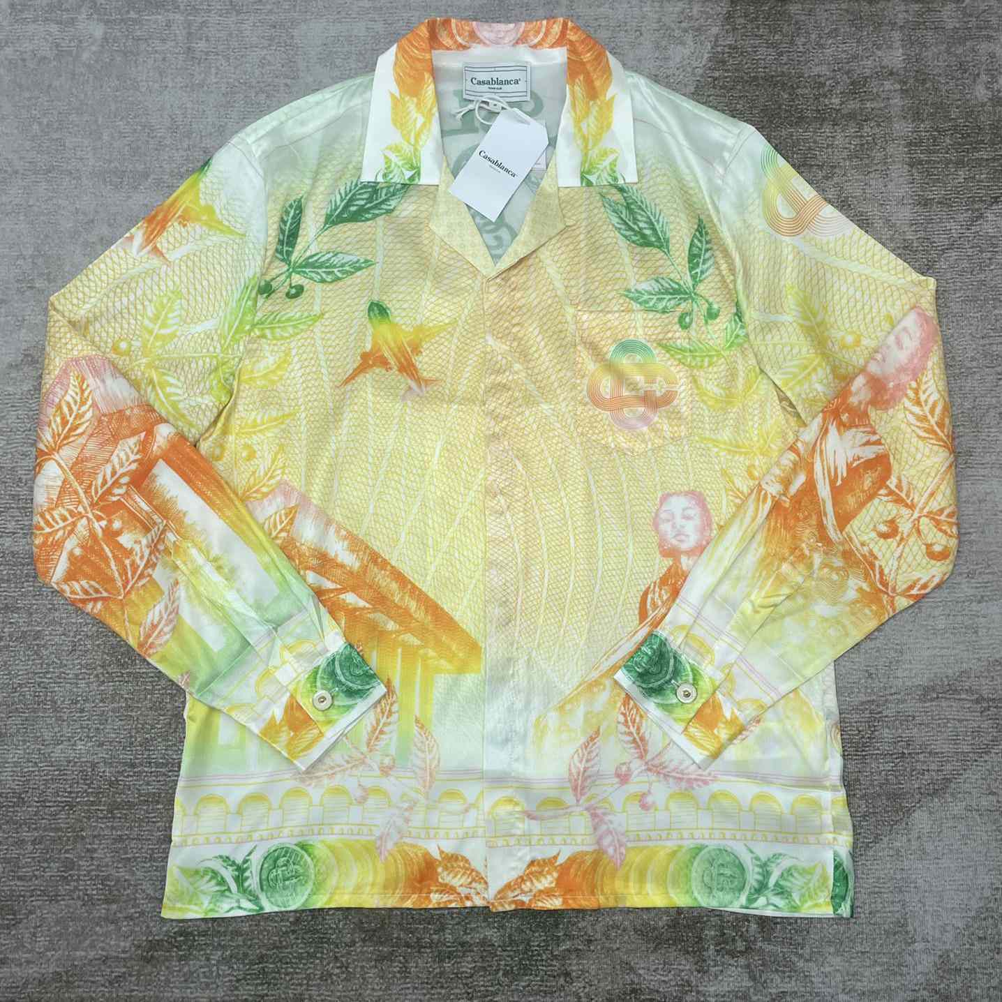 Casablanca La Monnaie Silk Shirt    CA3472 - DopestKickz