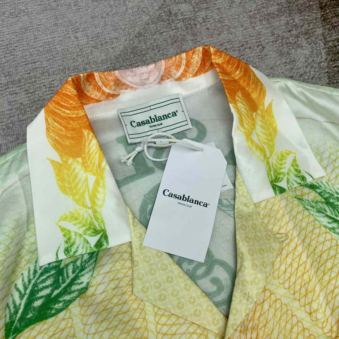 Casablanca La Monnaie Silk Shirt    CA3472 - DopestKickz