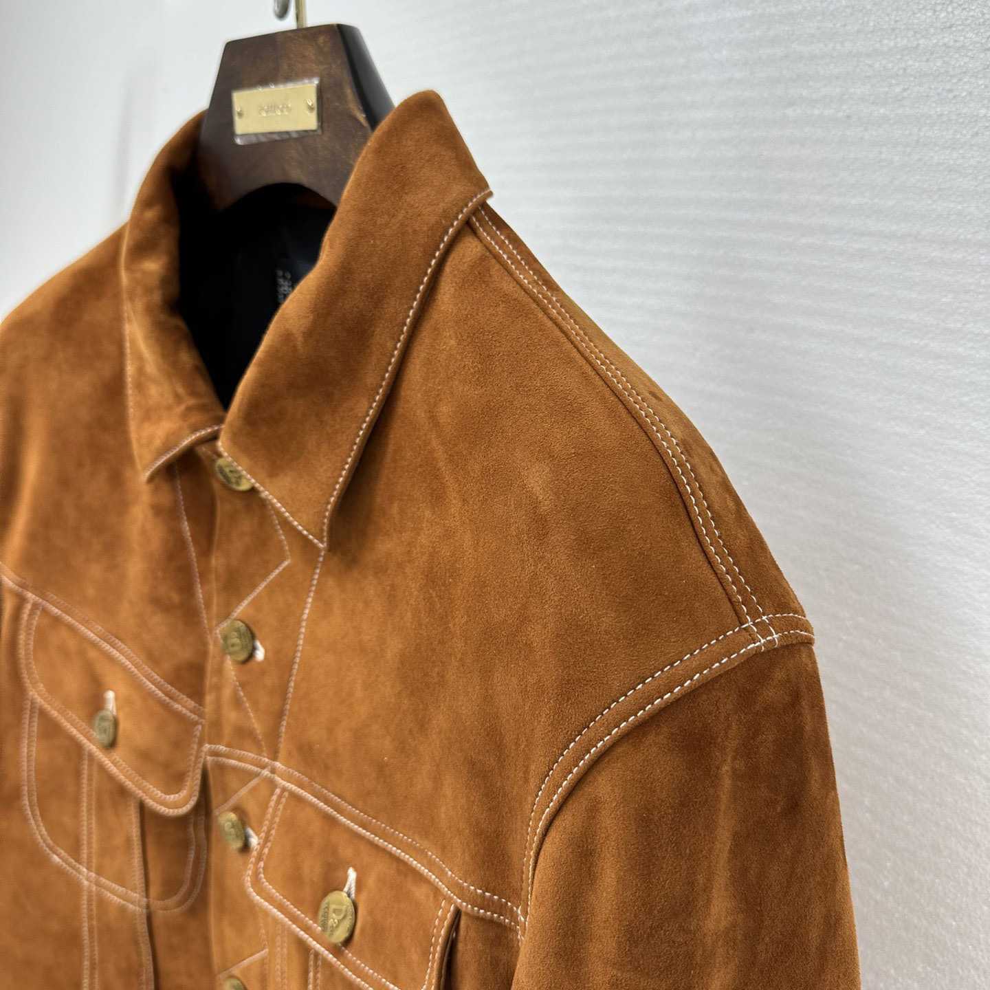 Dsquared2 Leather L.A. Jean Jacket - DopestKickz