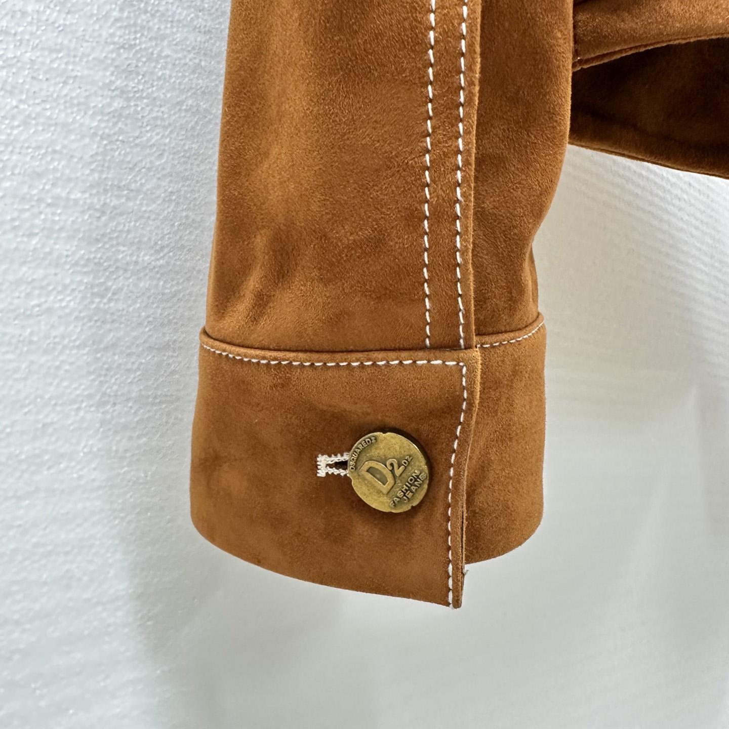 Dsquared2 Leather L.A. Jean Jacket - DopestKickz