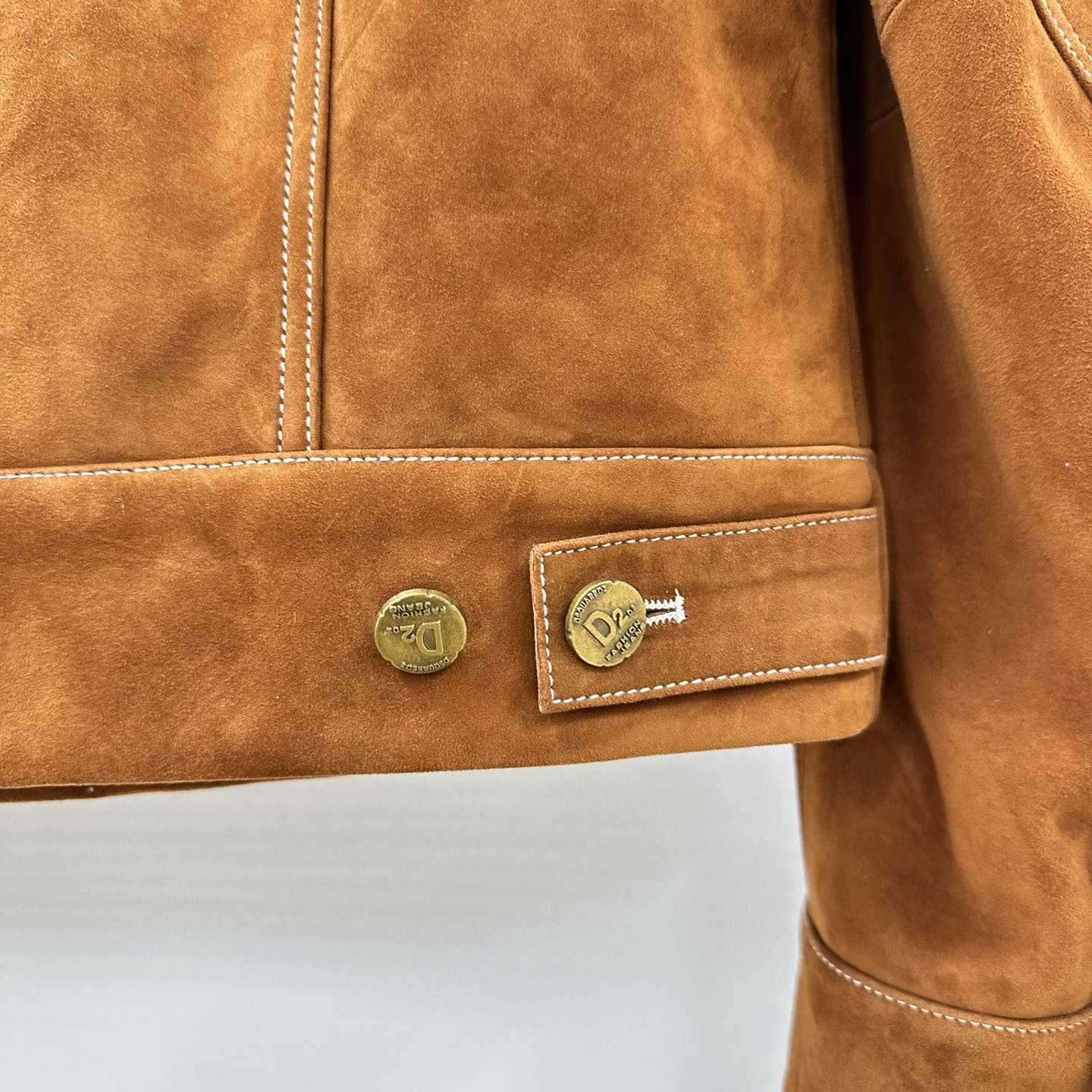 Dsquared2 Leather L.A. Jean Jacket - DopestKickz