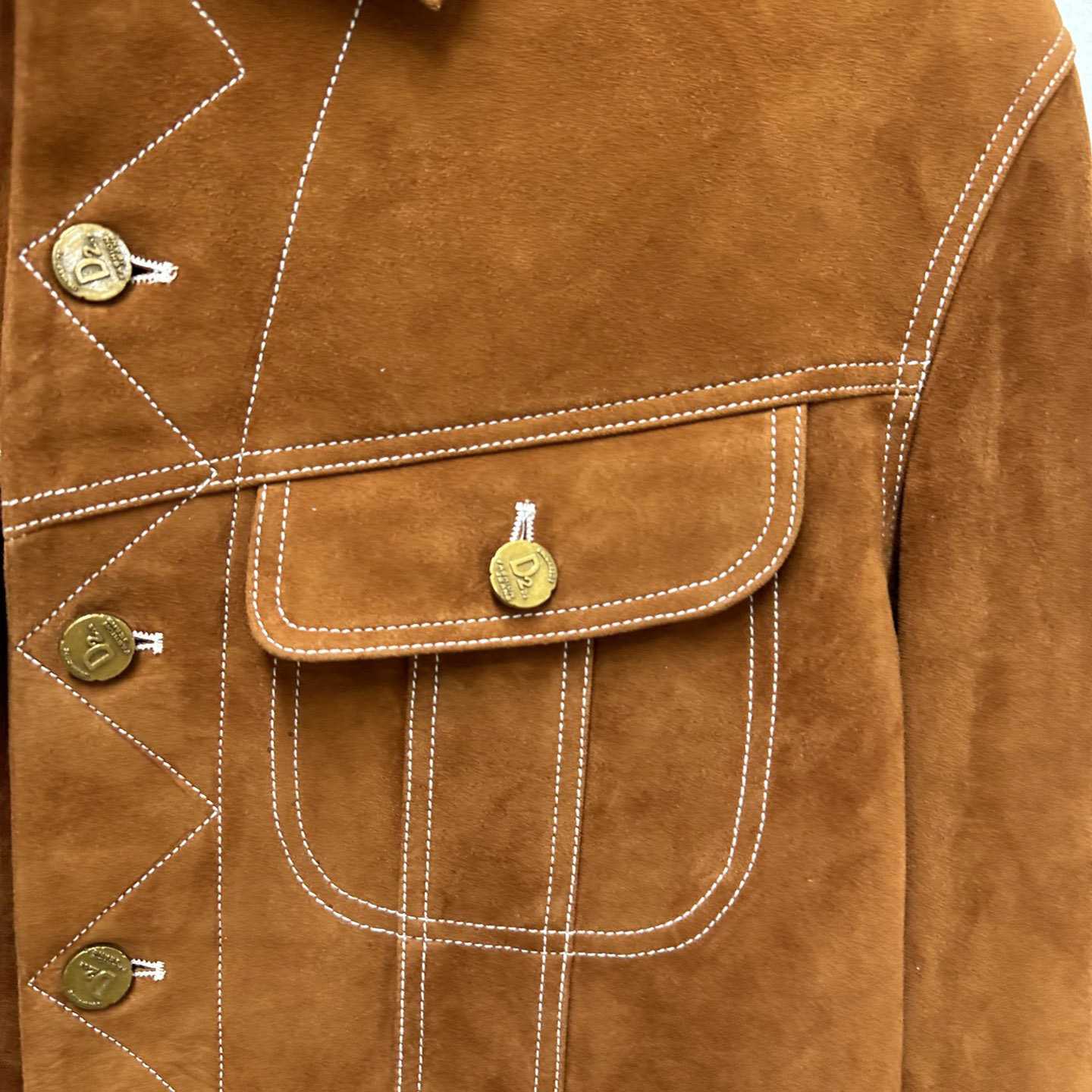 Dsquared2 Leather L.A. Jean Jacket - DopestKickz