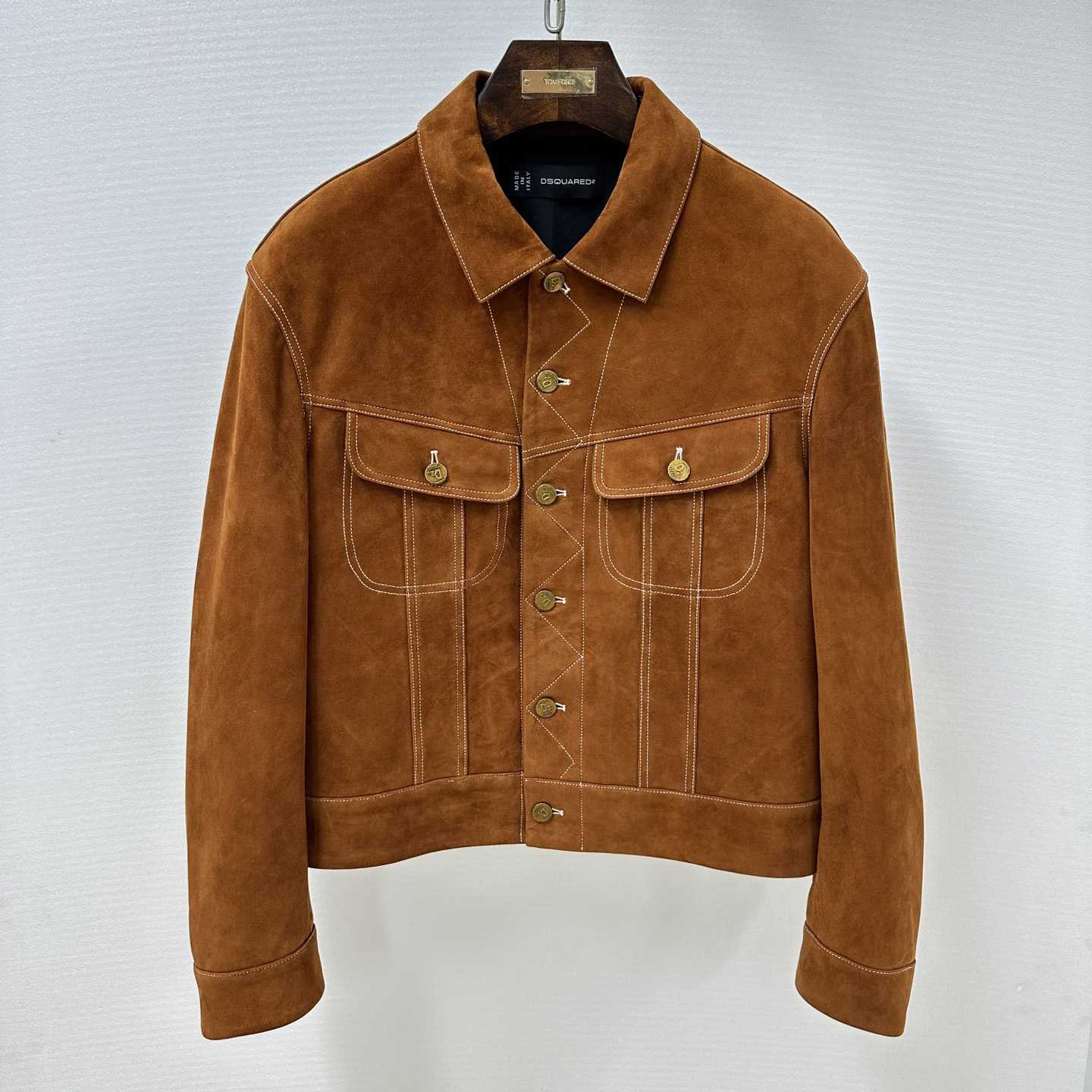 Dsquared2 Leather L.A. Jean Jacket - DopestKickz