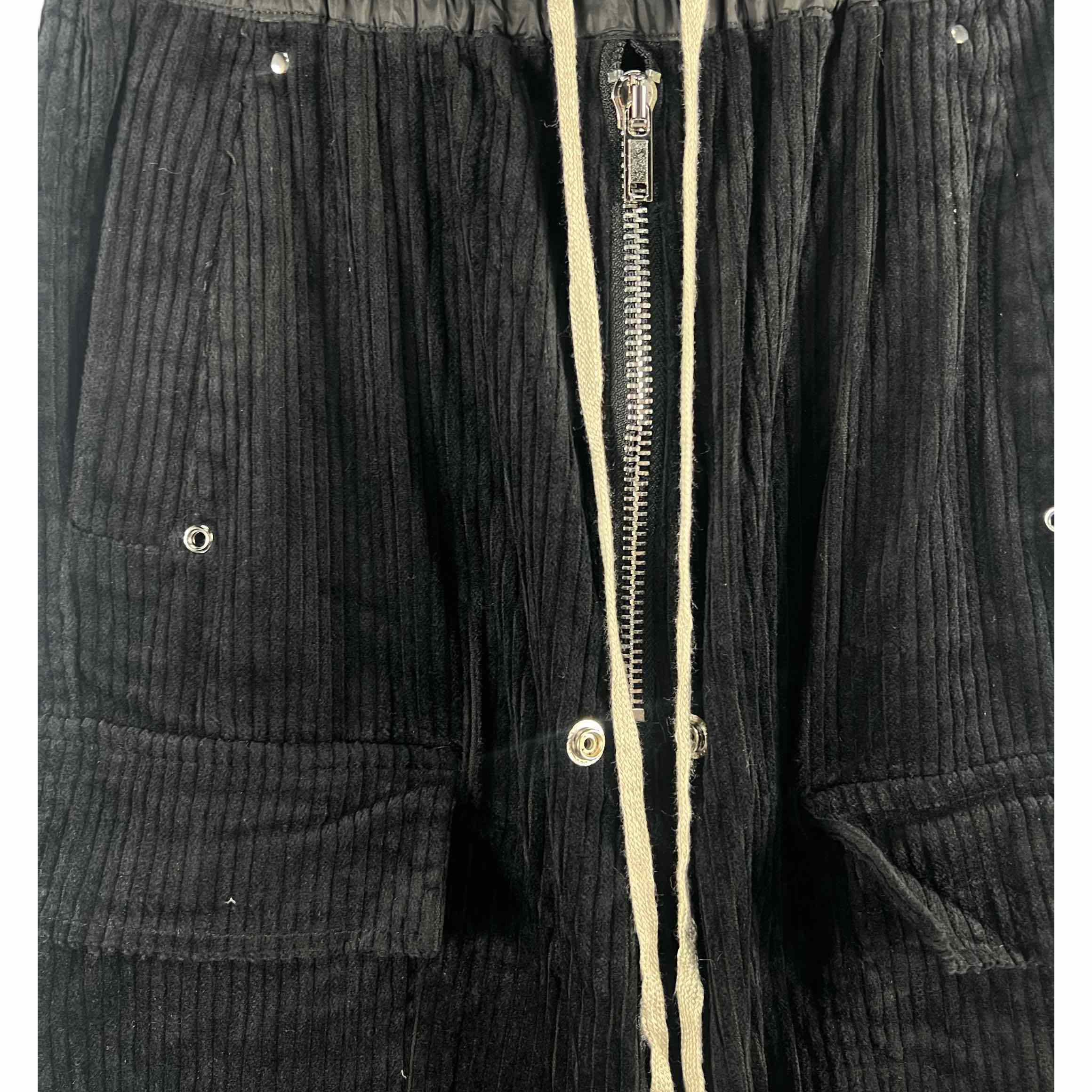 Rick Owens Black Double Jumbo Belas Cargo Pants - DopestKickz