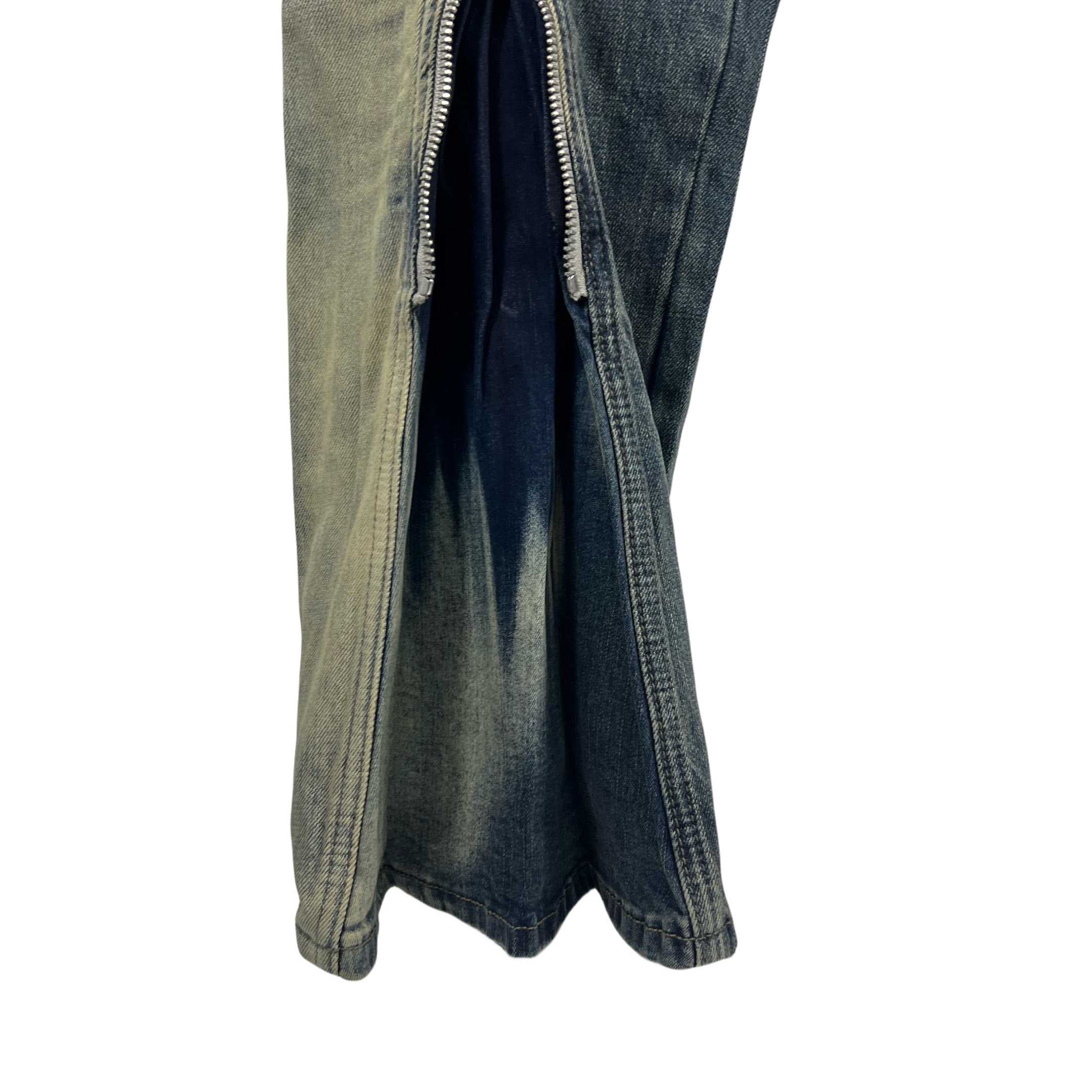 Rick Owens Blue Bolan Banana Straight-leg Flared Zip-embellished Jeans - DopestKickz