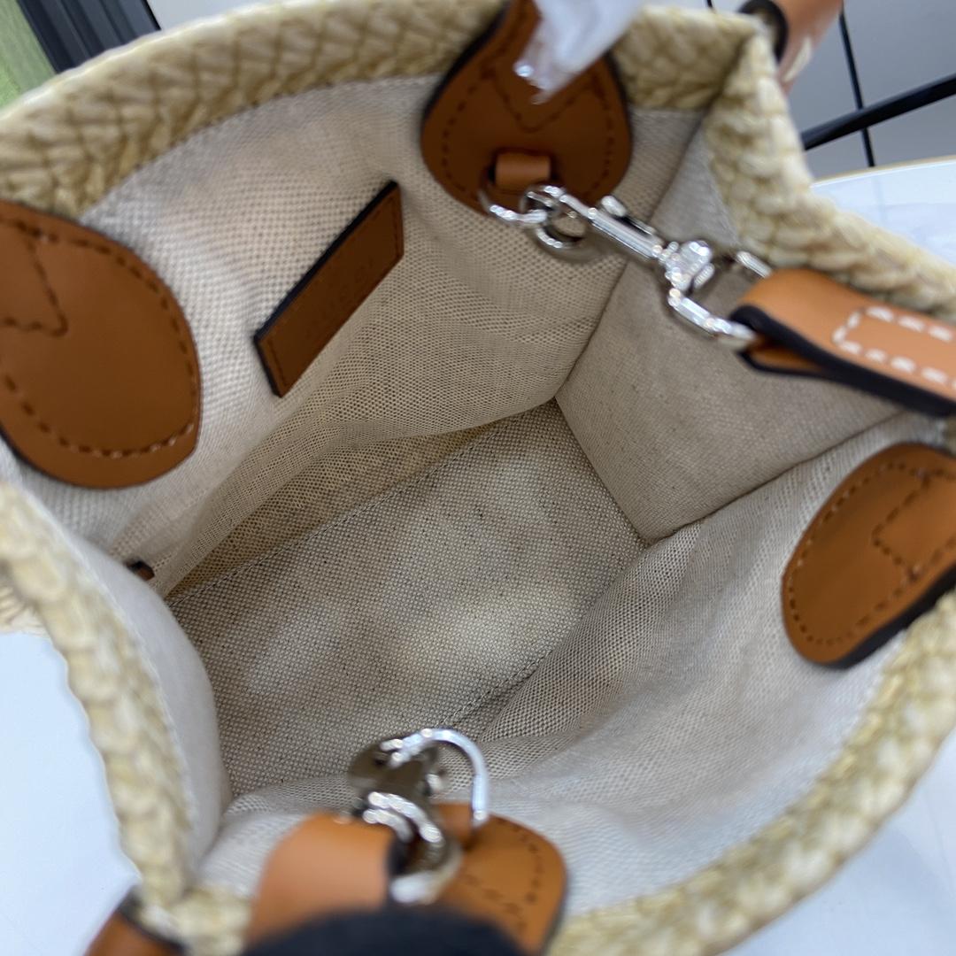 Gucci Super Mini Straw-effect Bag - DopestKickz