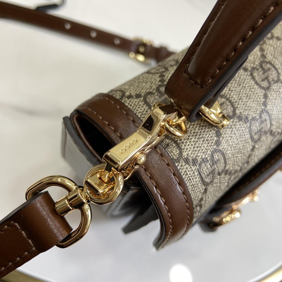 Gucci Horsebit 1955 Mini Top Handle Bag - DopestKickz