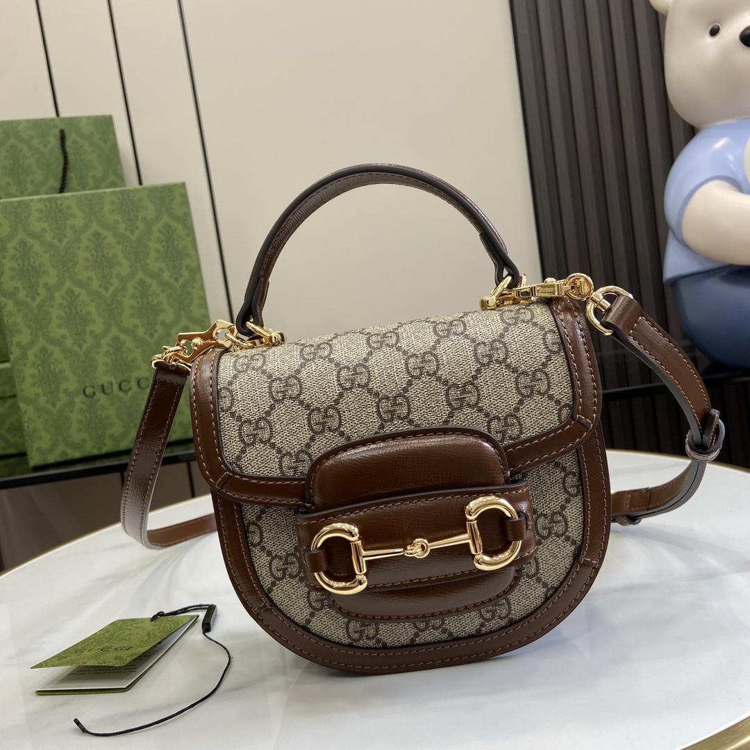 Gucci Horsebit 1955 Mini Top Handle Bag - DopestKickz