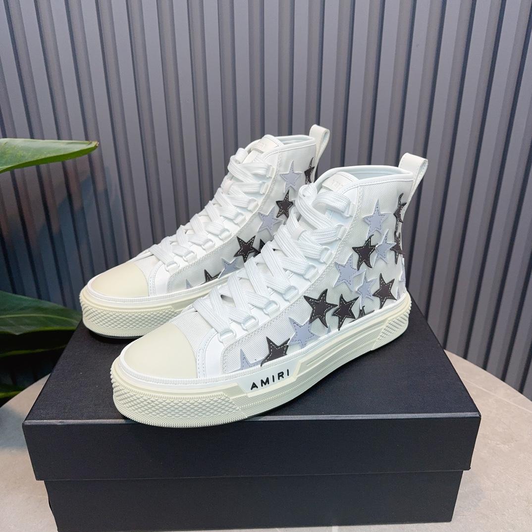 Amiri Stars Court High 'Grey' - DopestKickz