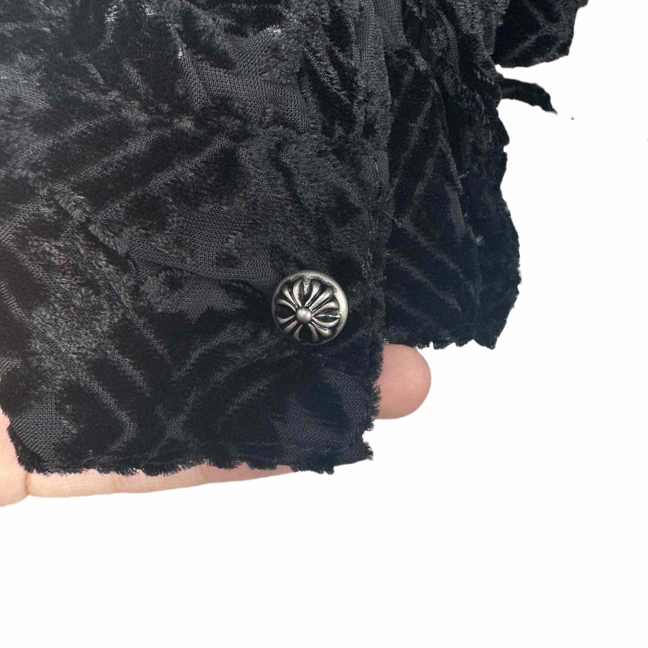 Chrome Hearts Heart Button Down Shirts  - DopestKickz