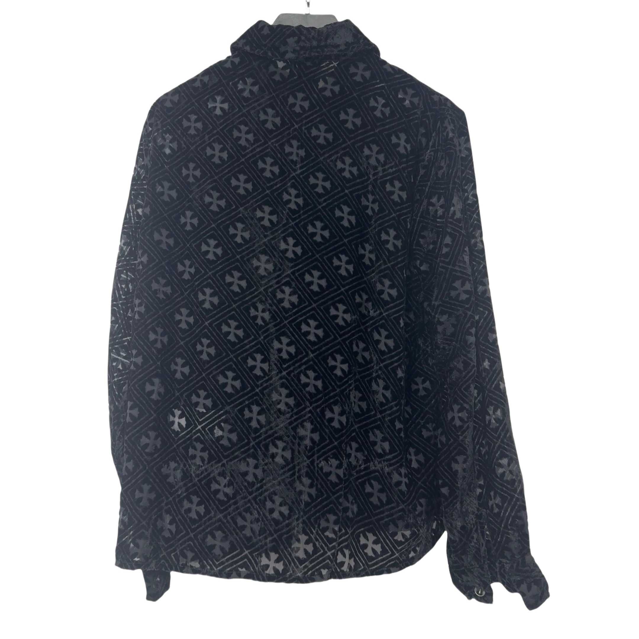 Chrome Hearts Heart Button Down Shirts  - DopestKickz