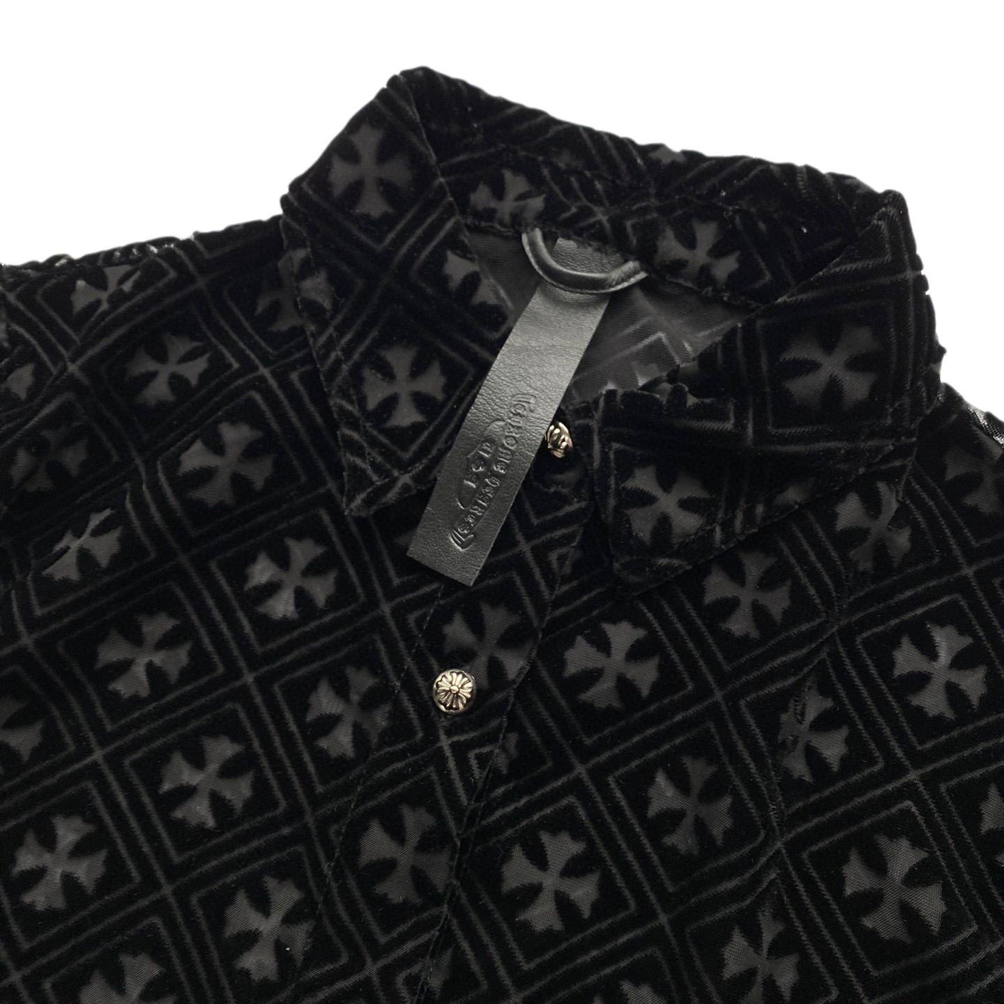 Chrome Hearts Heart Button Down Shirts  - DopestKickz