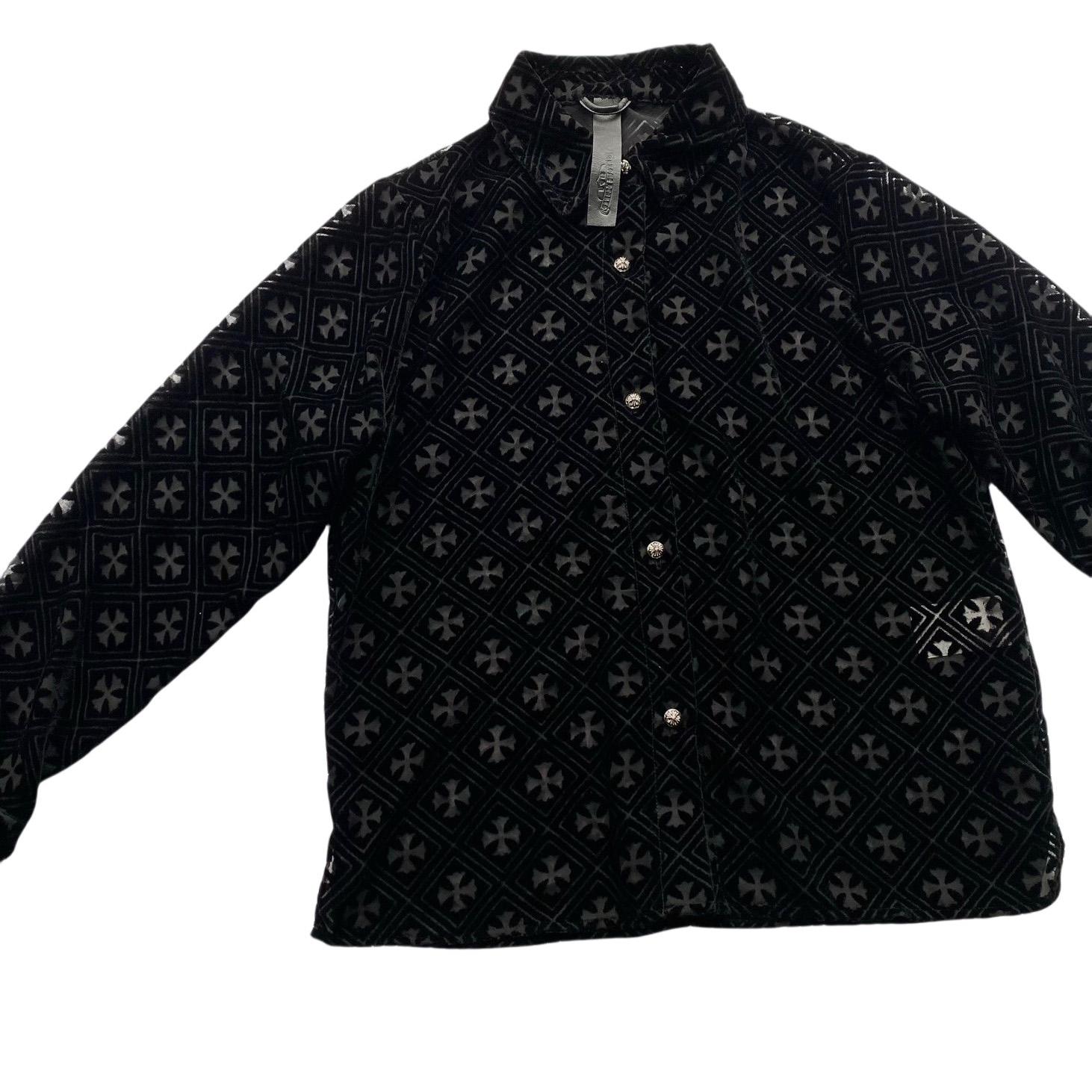 Chrome Hearts Heart Button Down Shirts  - DopestKickz