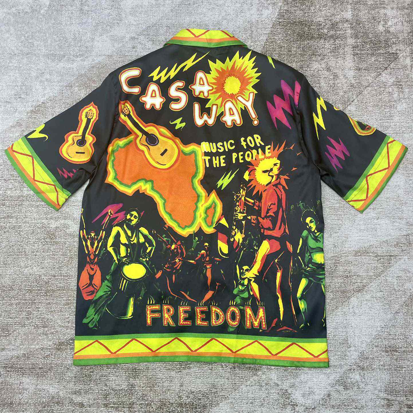 Casablanca Music For the People Silk Shirt   CA3471 - DopestKickz