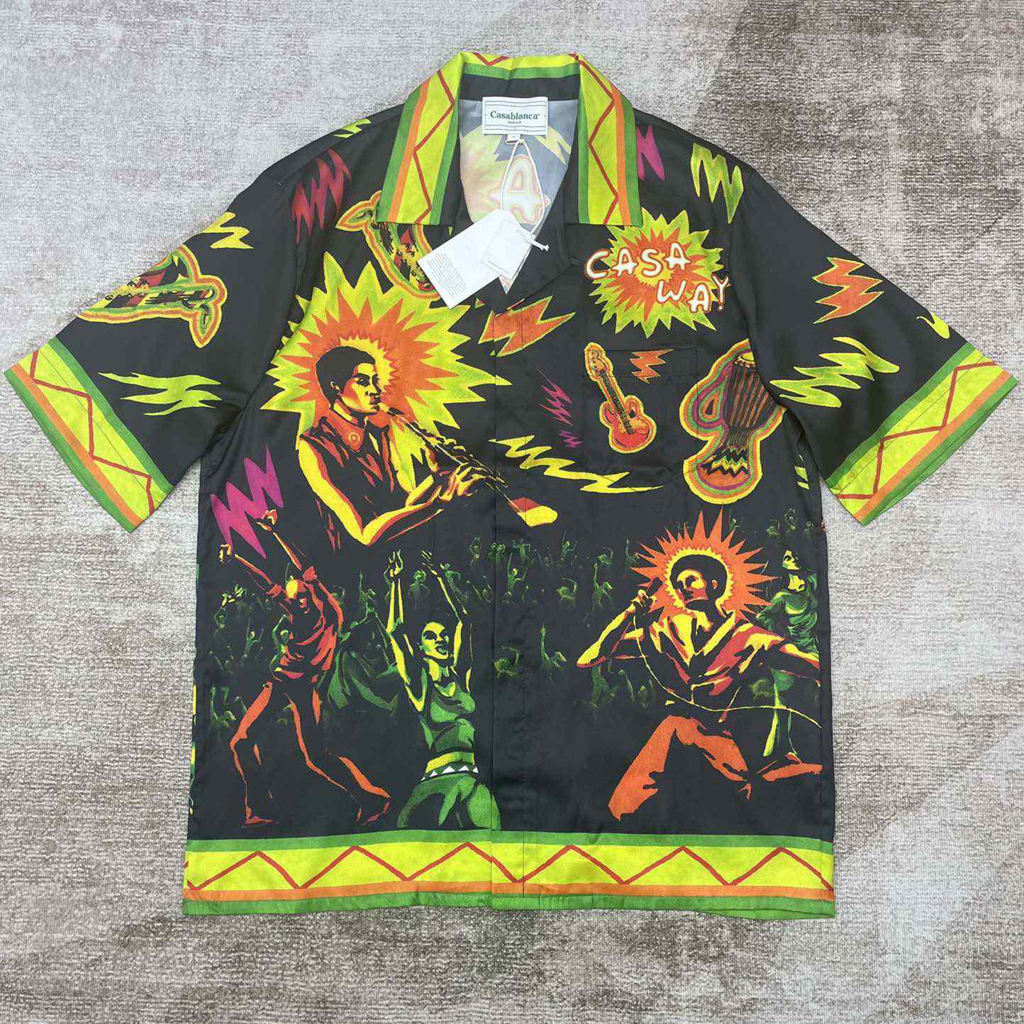 Casablanca Music For the People Silk Shirt   CA3471 - DopestKickz
