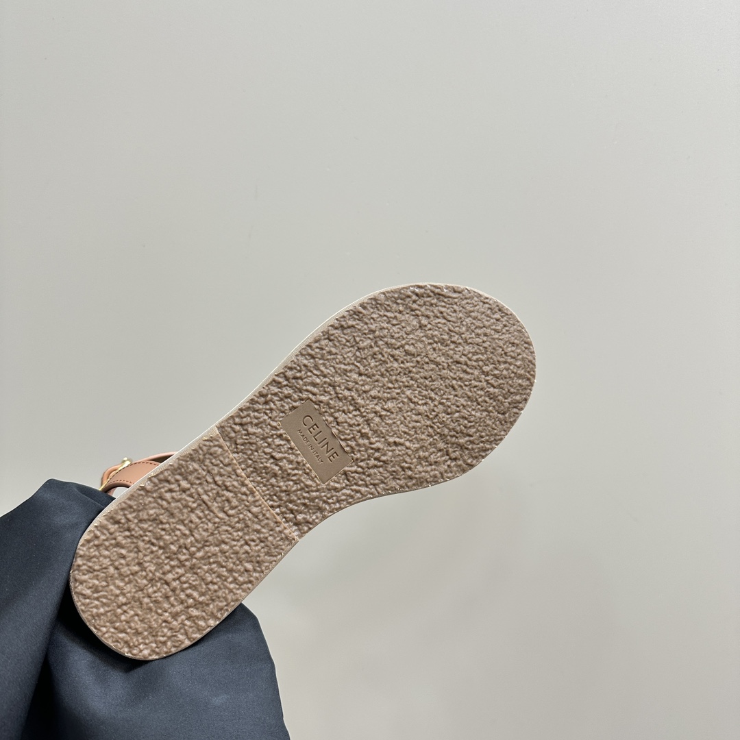 Celine Lympia Gladiator Sandal In Calfskin Tan - DopestKickz