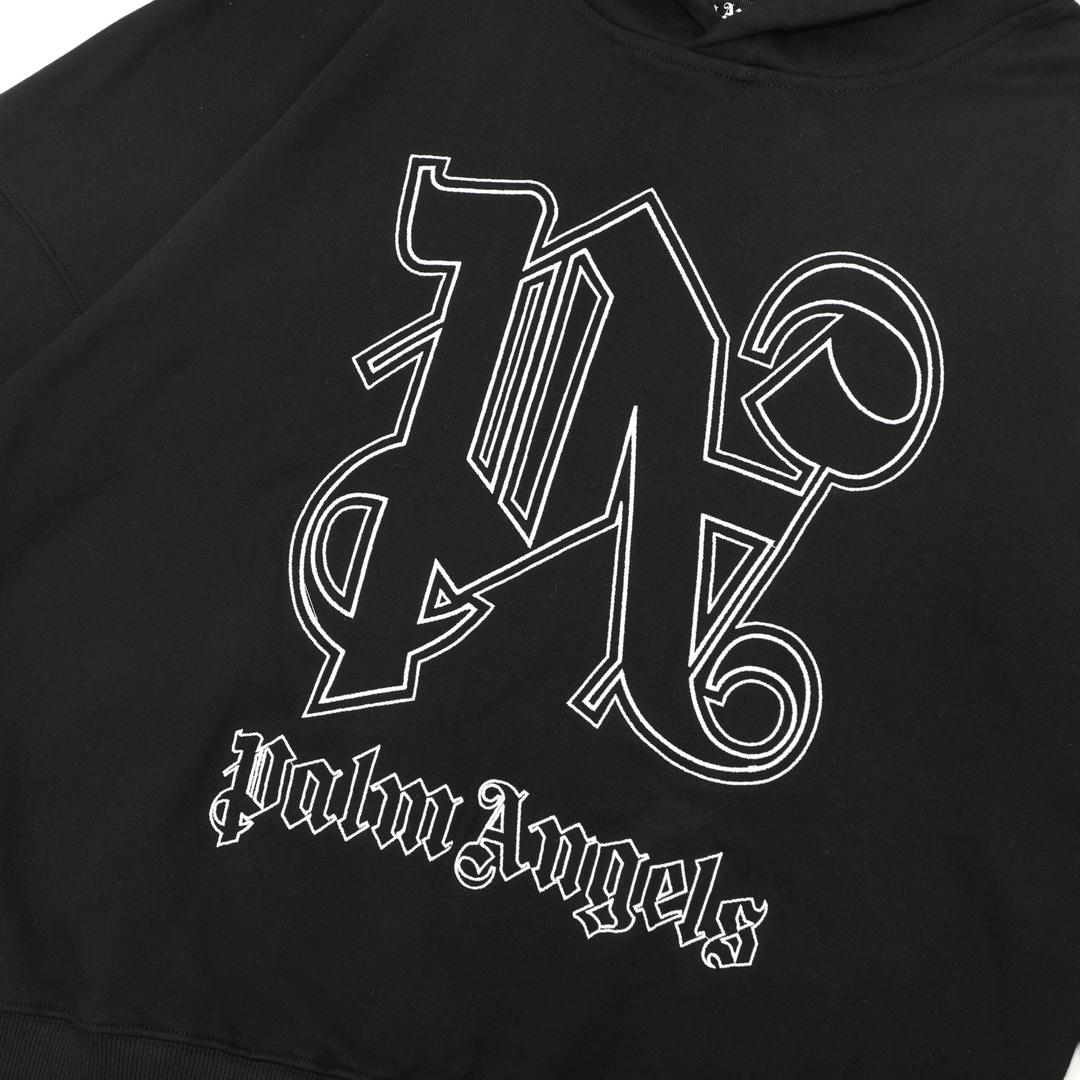 Palm Angels Monogram Statement Hoody - DopestKickz