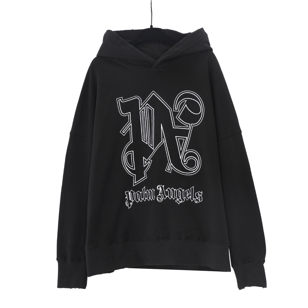 Palm Angels Monogram Statement Hoody - DopestKickz