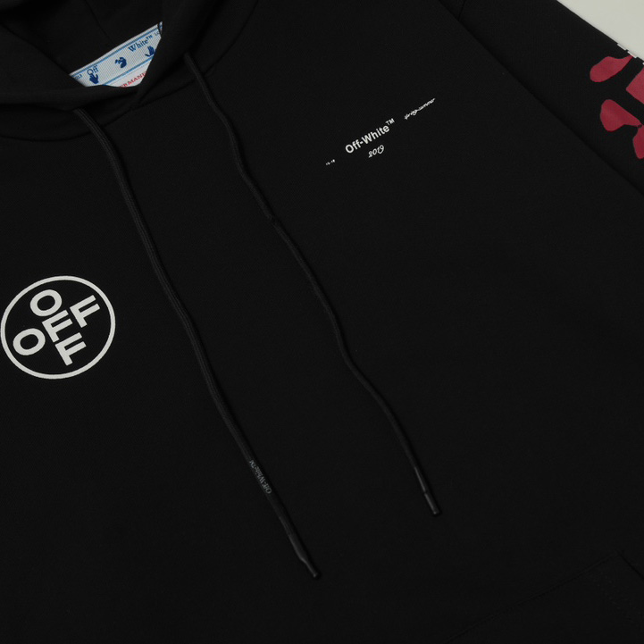 Off-White C/O Virgil Abloh Printed Cotton Hoodie - DopestKickz