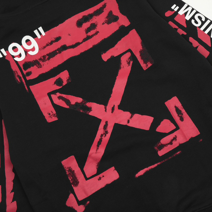 Off-White C/O Virgil Abloh Printed Cotton Hoodie - DopestKickz