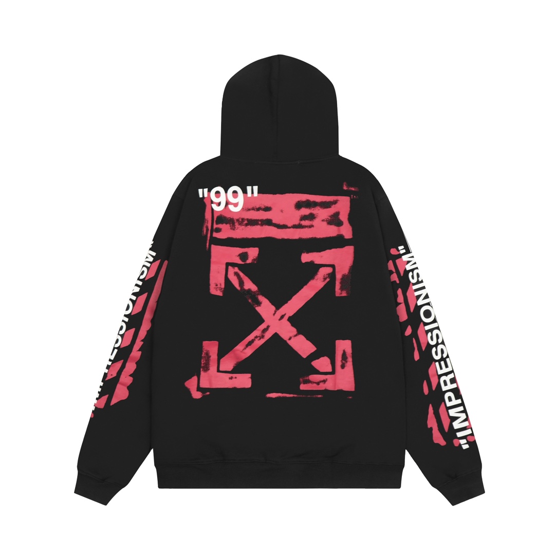 Off-White C/O Virgil Abloh Printed Cotton Hoodie - DopestKickz