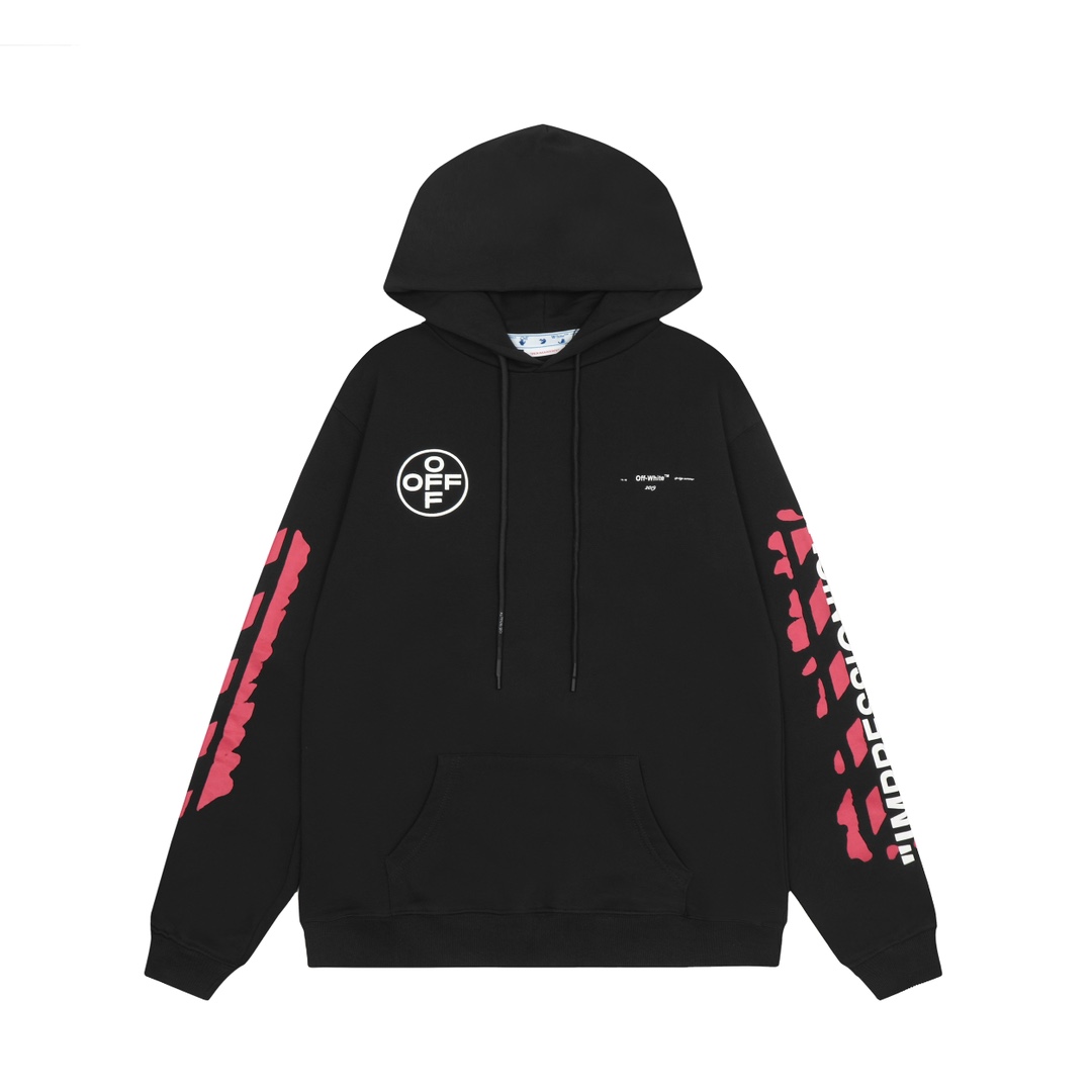 Off-White C/O Virgil Abloh Printed Cotton Hoodie - DopestKickz