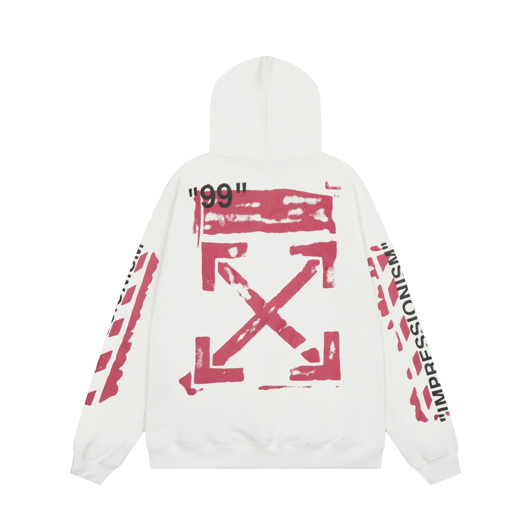 Off-White C/O Virgil Abloh Printed Cotton Hoodie - DopestKickz