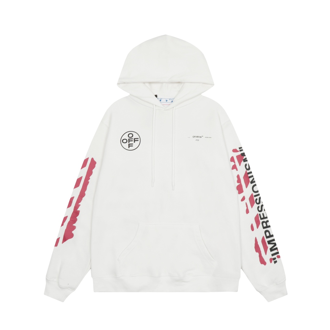 Off-White C/O Virgil Abloh Printed Cotton Hoodie - DopestKickz