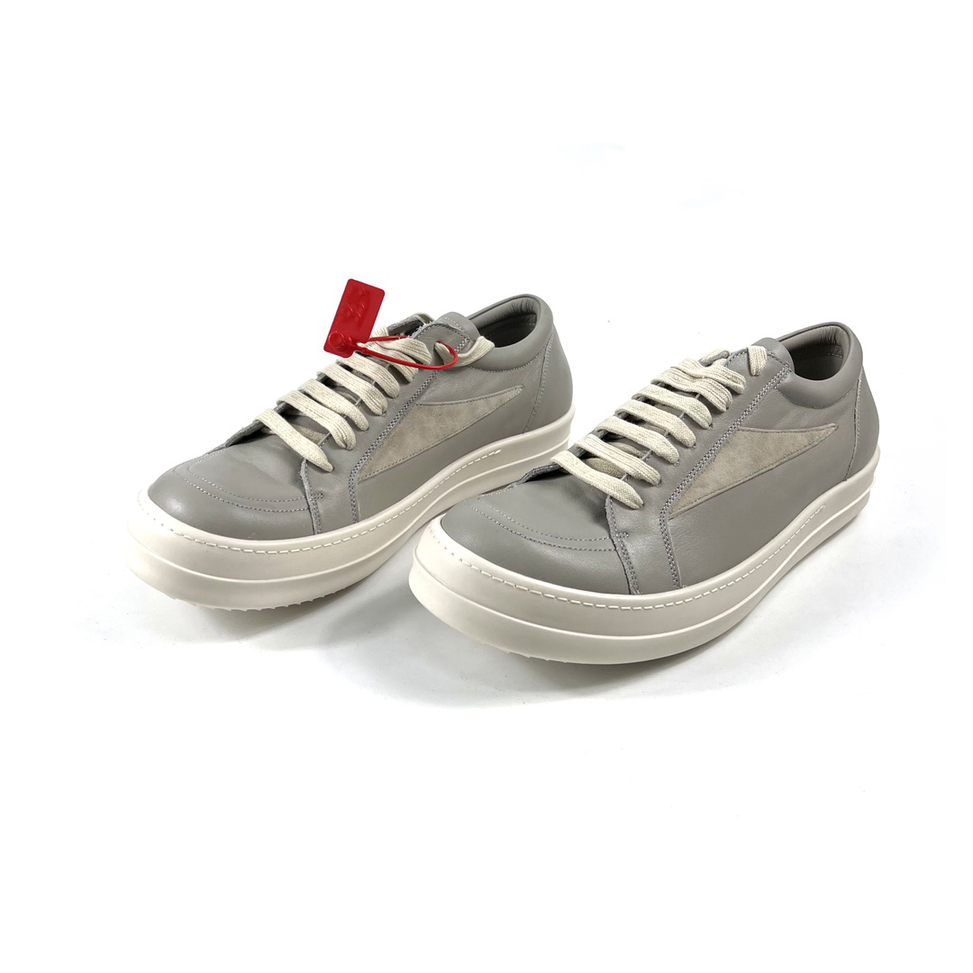 Rick Owens Lido Vintage Leather Sneakers - DopestKickz