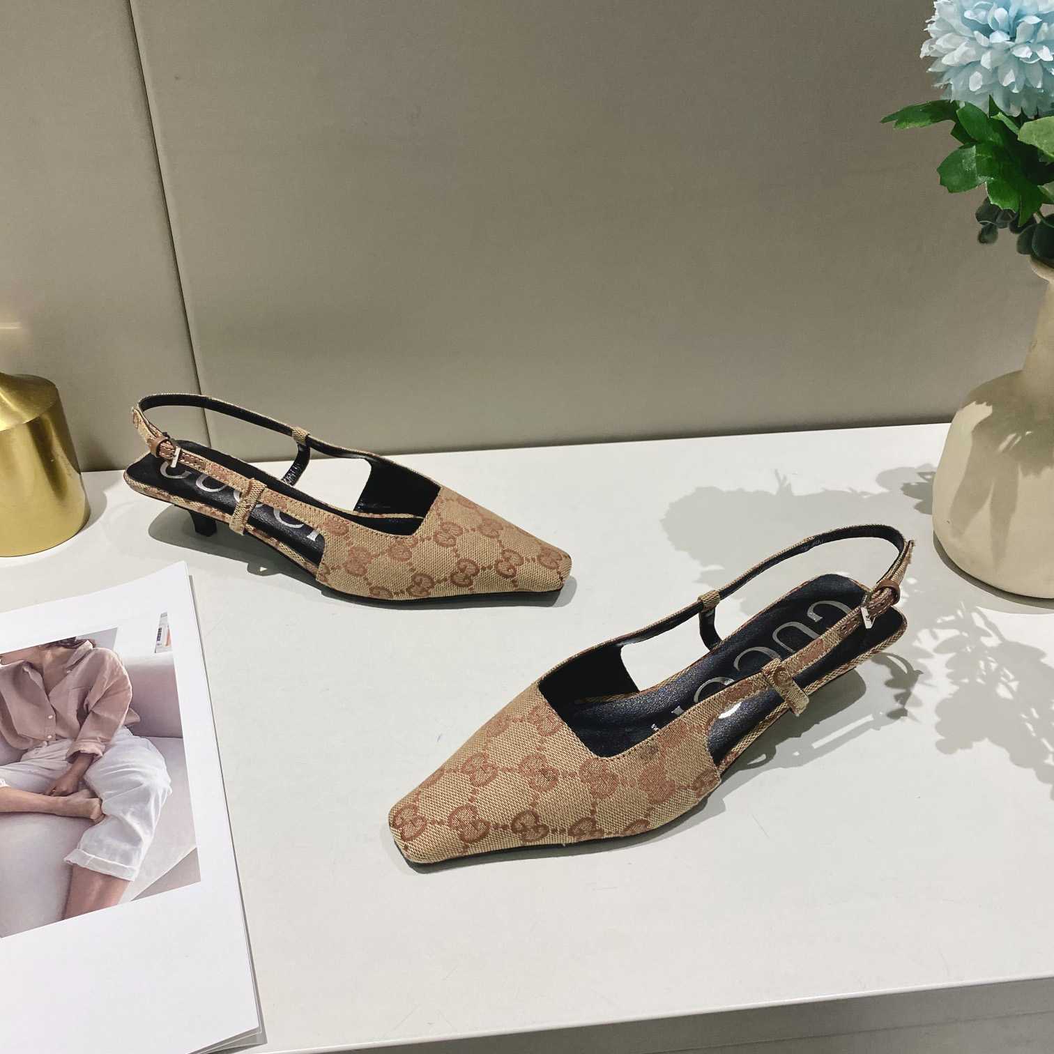 Gucci Women's GG Slingback Ballet Flat - DopestKickz