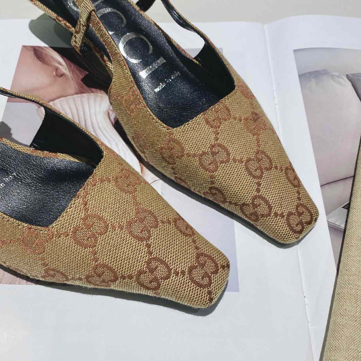 Gucci Women's GG Slingback Ballet Flat - DopestKickz